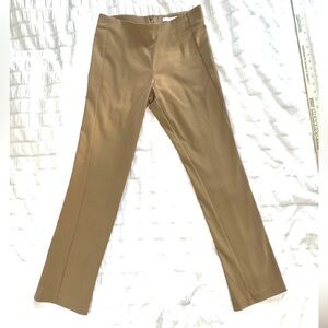 NWT Veronica Beard-Beige Khaki Calla Lillies Cropped Legging Pants-Size 4